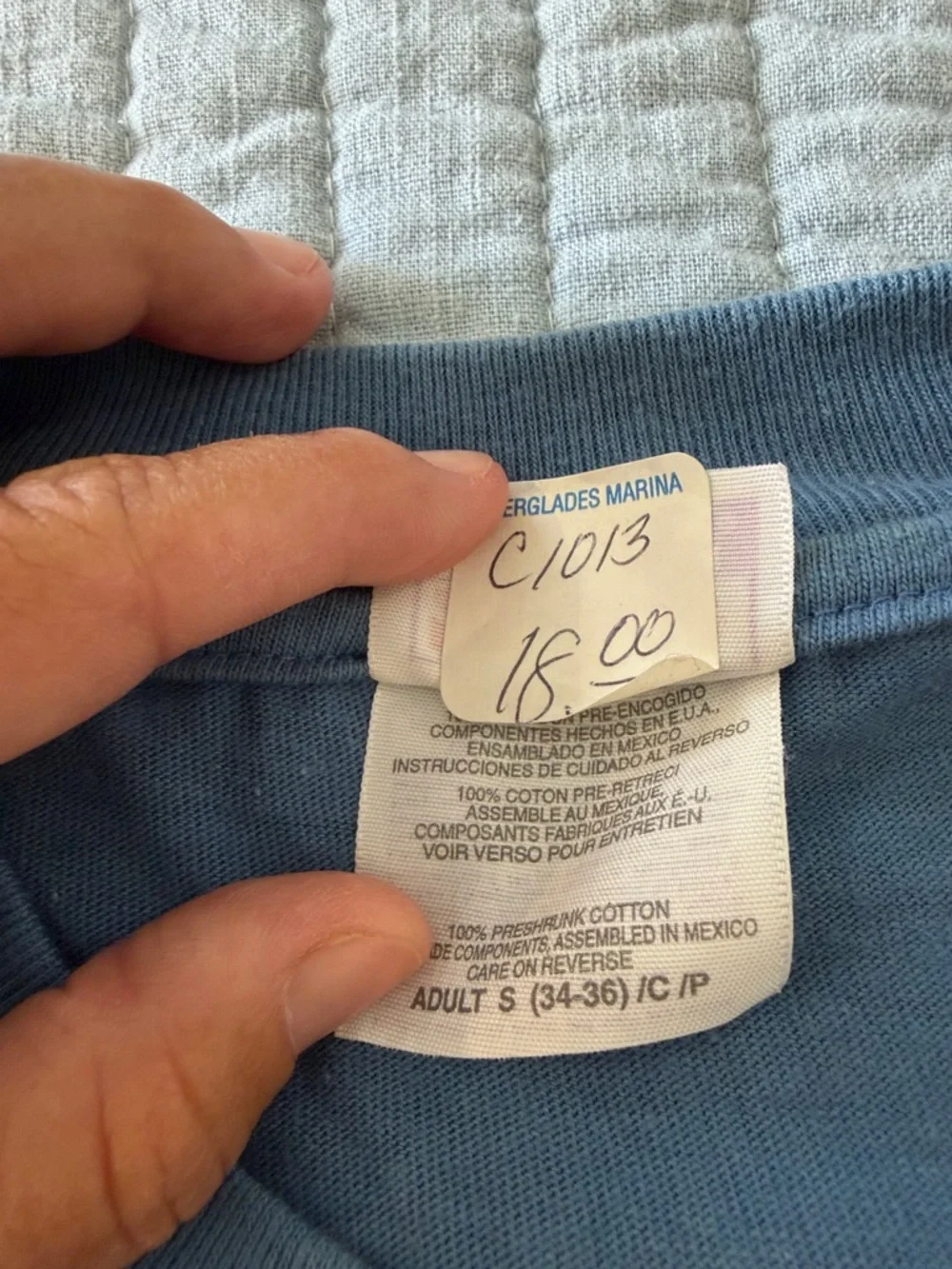 Champion Dark Blue Short-Sleeve Small Logo Tee - Picture 3 of 4